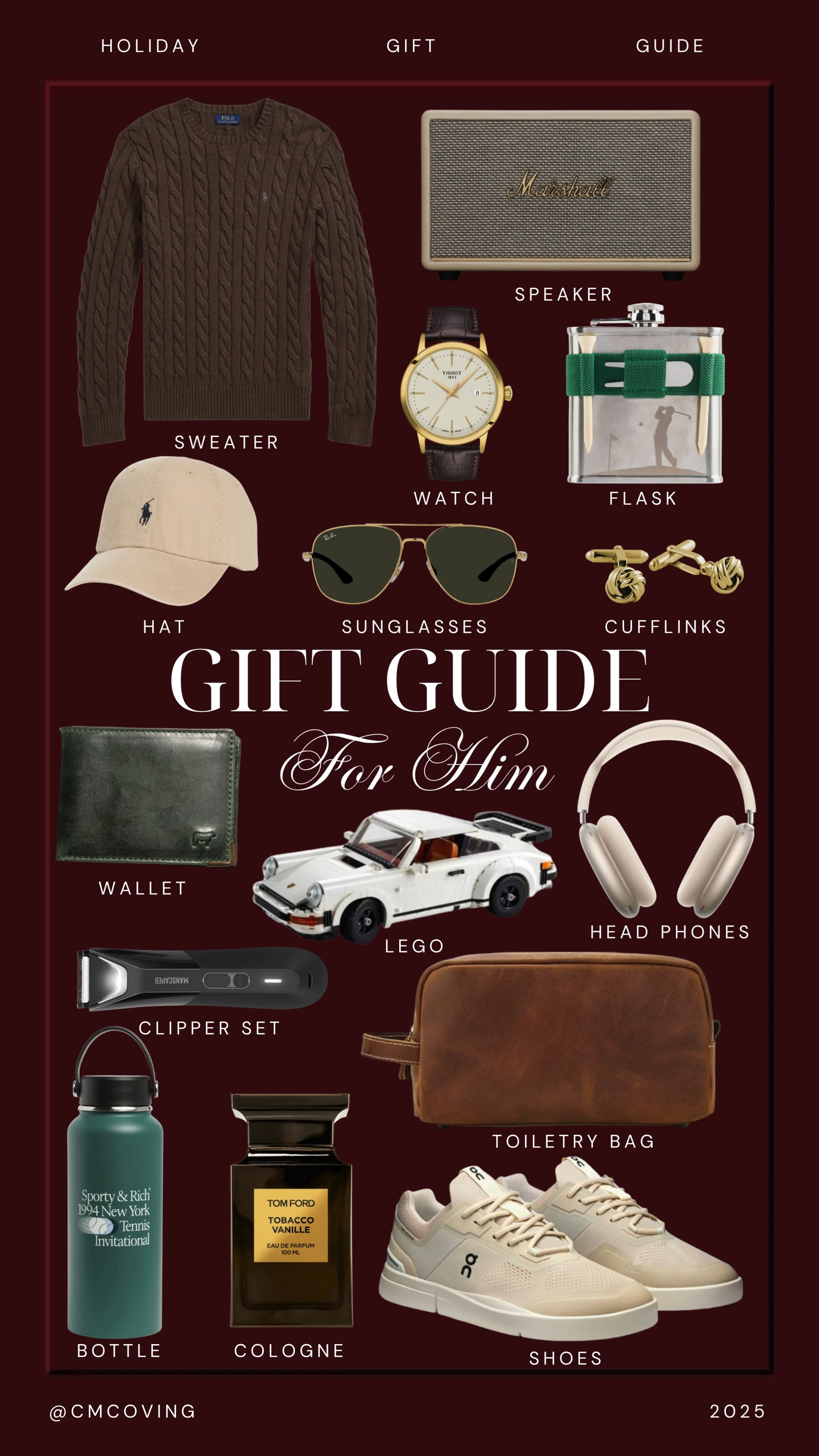 Gift guide for Him 🌲  Christmas gift, mens watch, gifts, tech gift, luxury gifts, adult lego, headphones, mens shies, mens sweater, speaker, mens wallet  

 #LTKGiftGuide #LTKHoliday #LTKFindsUnder100