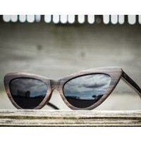 Personalised, Wood Cat Eye Sunglasses For Women, By Paul Ven, Ebony Wood Sunglasses, engraved gift,  | Etsy (US)
