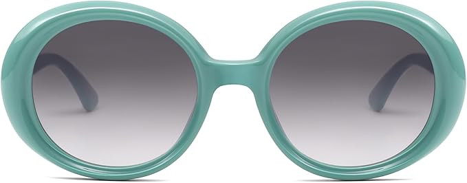 SOJOS Big Retro Oval Round Sunglasses for Women Men Cute Trendy UV400 Sunnies SJ2337 | Amazon (US)