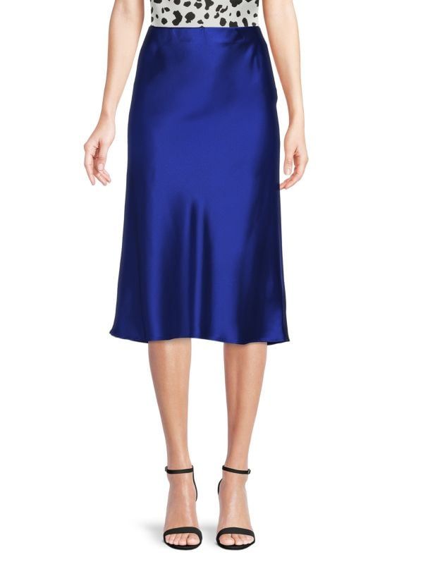 Satin Midi Skirt | Saks Fifth Avenue OFF 5TH (Pmt risk)