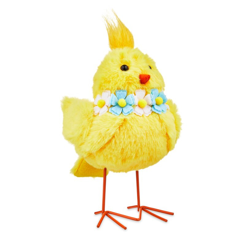 Easter Small Yellow Fabric Chick Tabletop Decoration, 7 in, Way To Celebrate | Walmart (US)