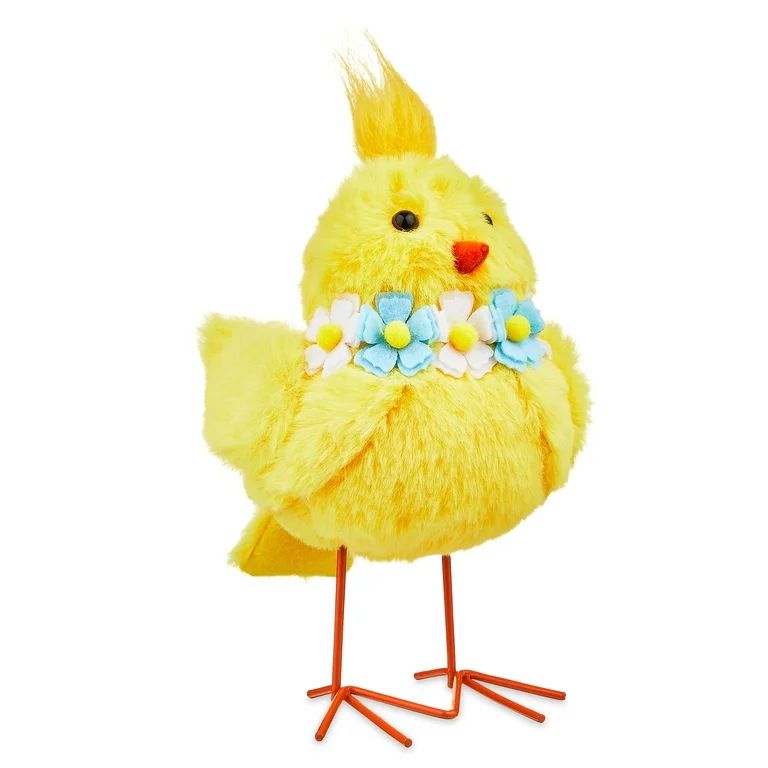 Easter Small Yellow Fabric Chick Tabletop Decoration, 7 in, Way To Celebrate | Walmart (US)