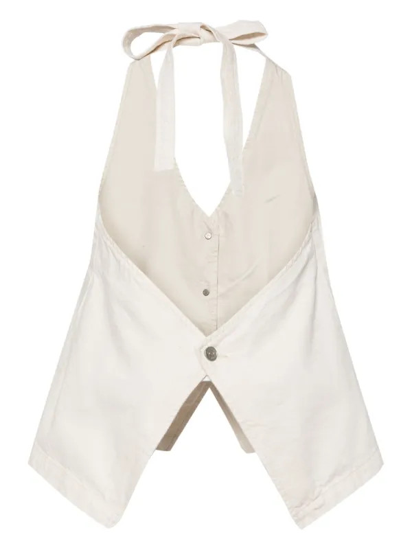 Brittany denim halter top | Farfetch Global