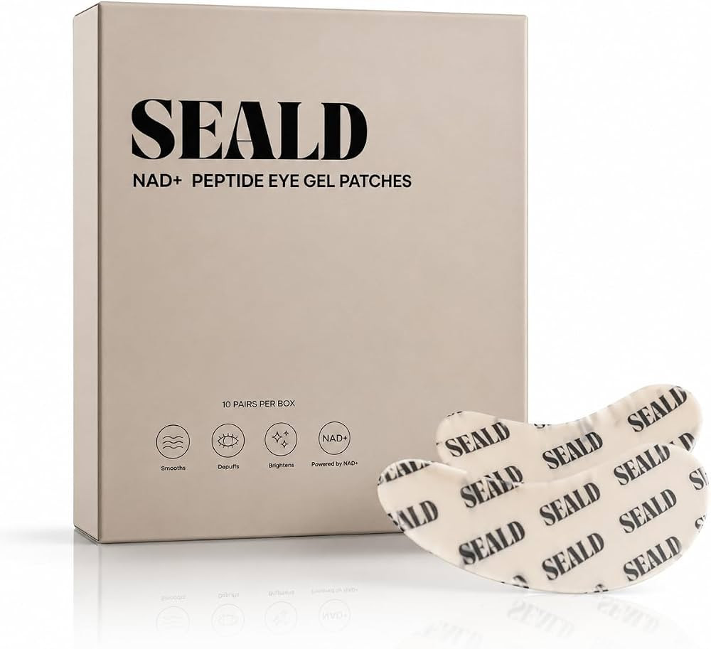 SEALD NAD+ Peptide Eye Gel Patches, Overnight Hydrogel Under Eye Masks for Puffiness, Fine Lines ... | Amazon (US)