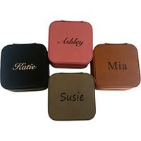 Custom Travel Jewelry Box Gift For Bridesmaid, Mom, Daughter Personalized Case 4 Colors | Etsy (US)