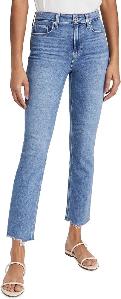 PAIGE Women's Cindy Jeans with Raw Hem | Amazon (US)