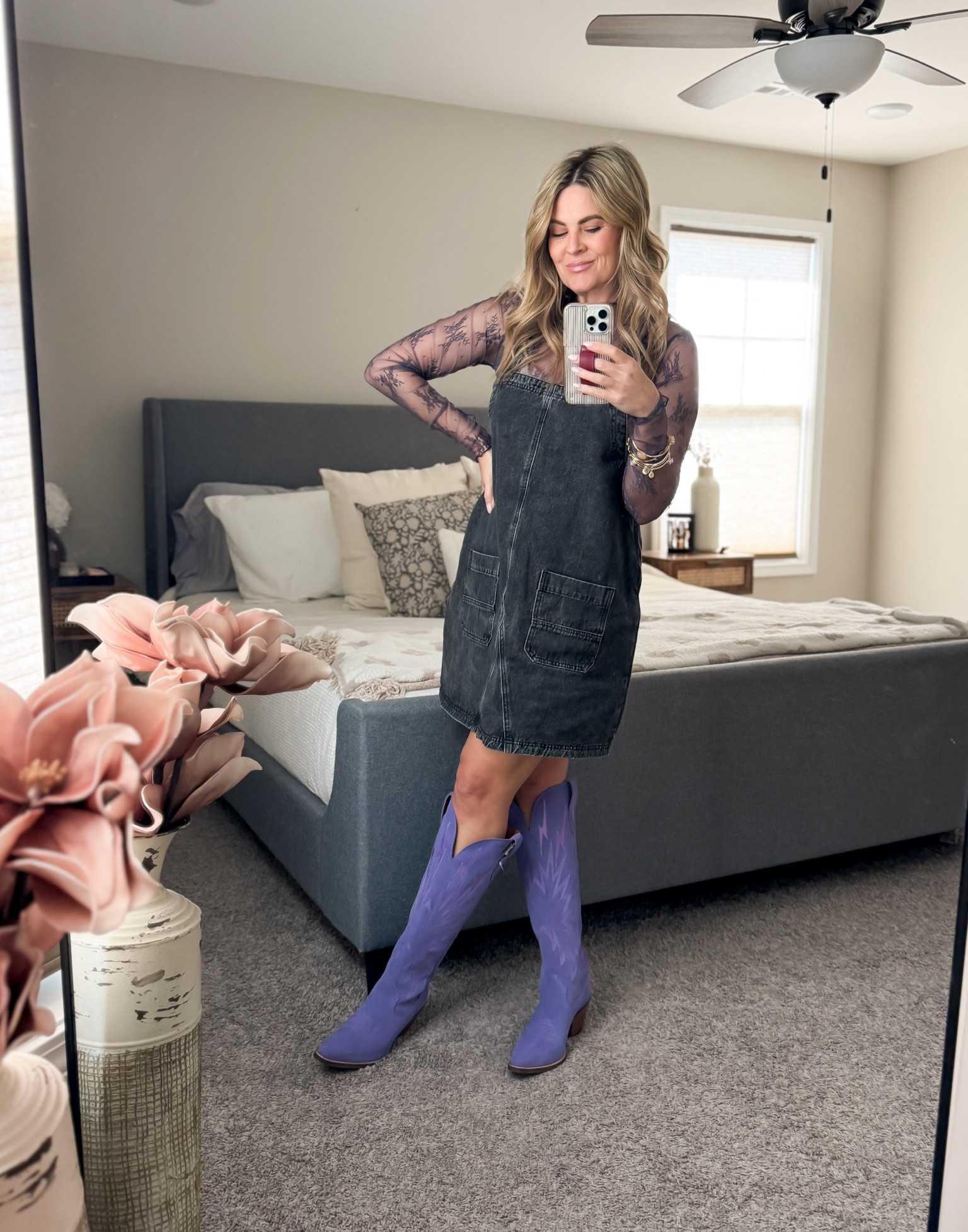 These denim overalls (dress). Such a cute little spring addition. Can be worn more casual too. I will show you how. 
Nashville
Date night
Country Concert 

#LTKshoecrush #LTKstyletip #LTKtravel