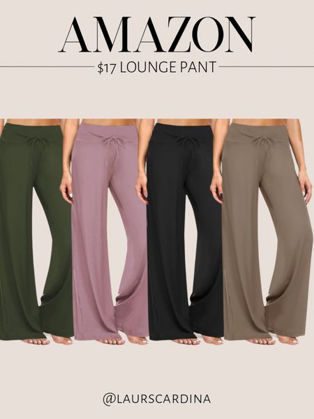 I am loving these Amazon lounge pants! They come in a bunch of colors and are only $17!

Amazon fashion, look for less, athleisure, loungewear 

#LTKstyletip #LTKfindsunder50