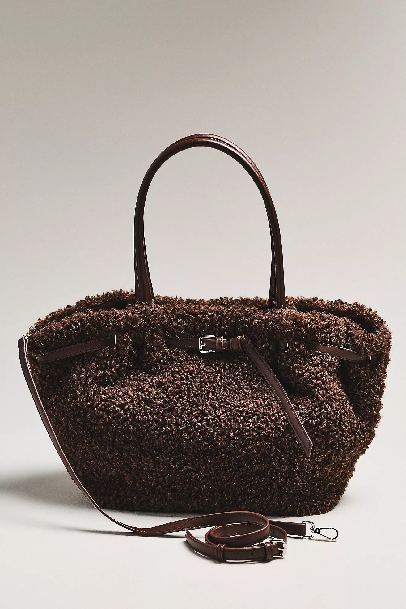 By Anthropologie Belted Sherpa Tote Bag | Anthropologie (US)