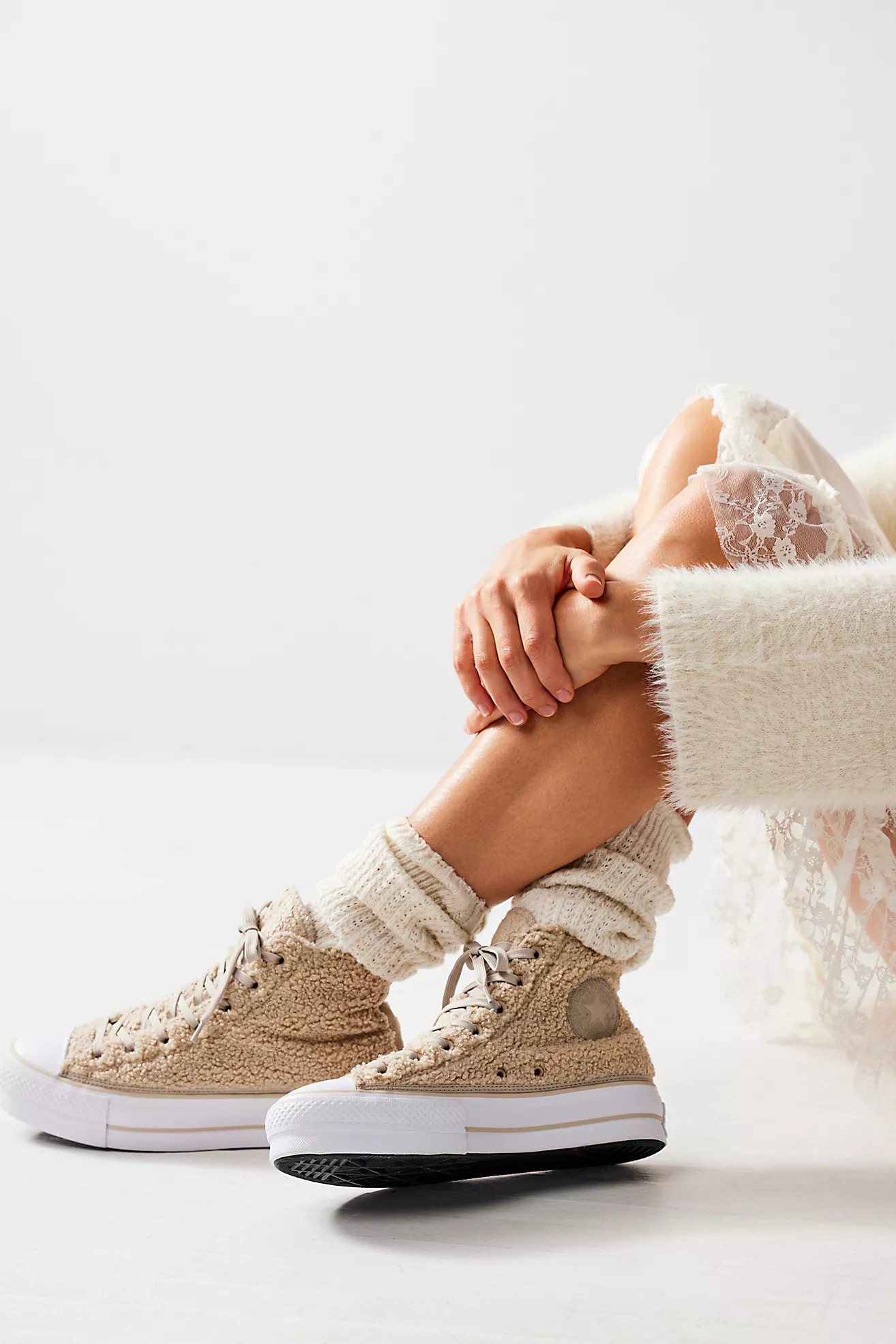 Chuck Taylor All Star Lift Platform Cozy Club Sneakers | Free People (Global - UK&FR Excluded)