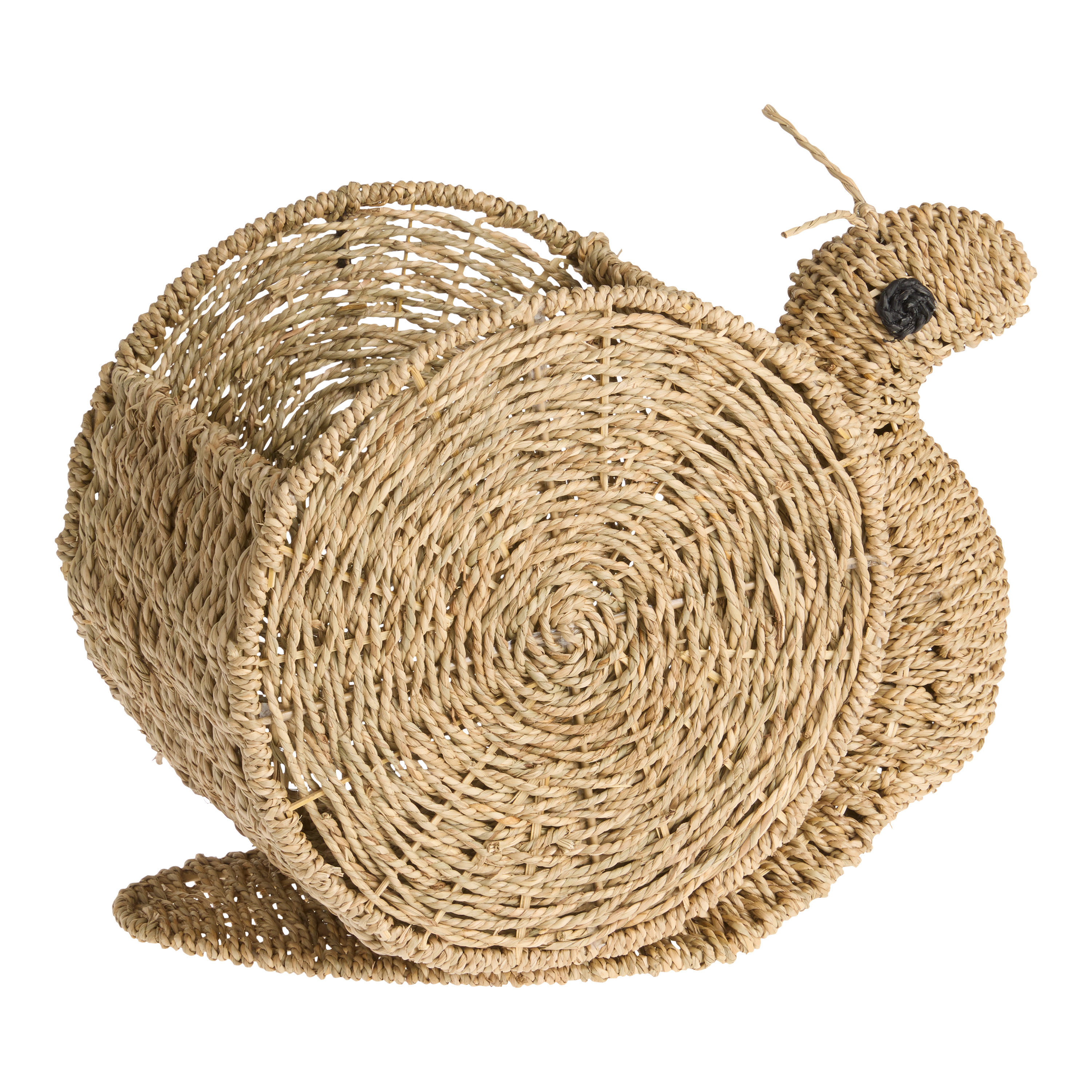 Natural Hyacinth Snail Shaped Basket | World Market
