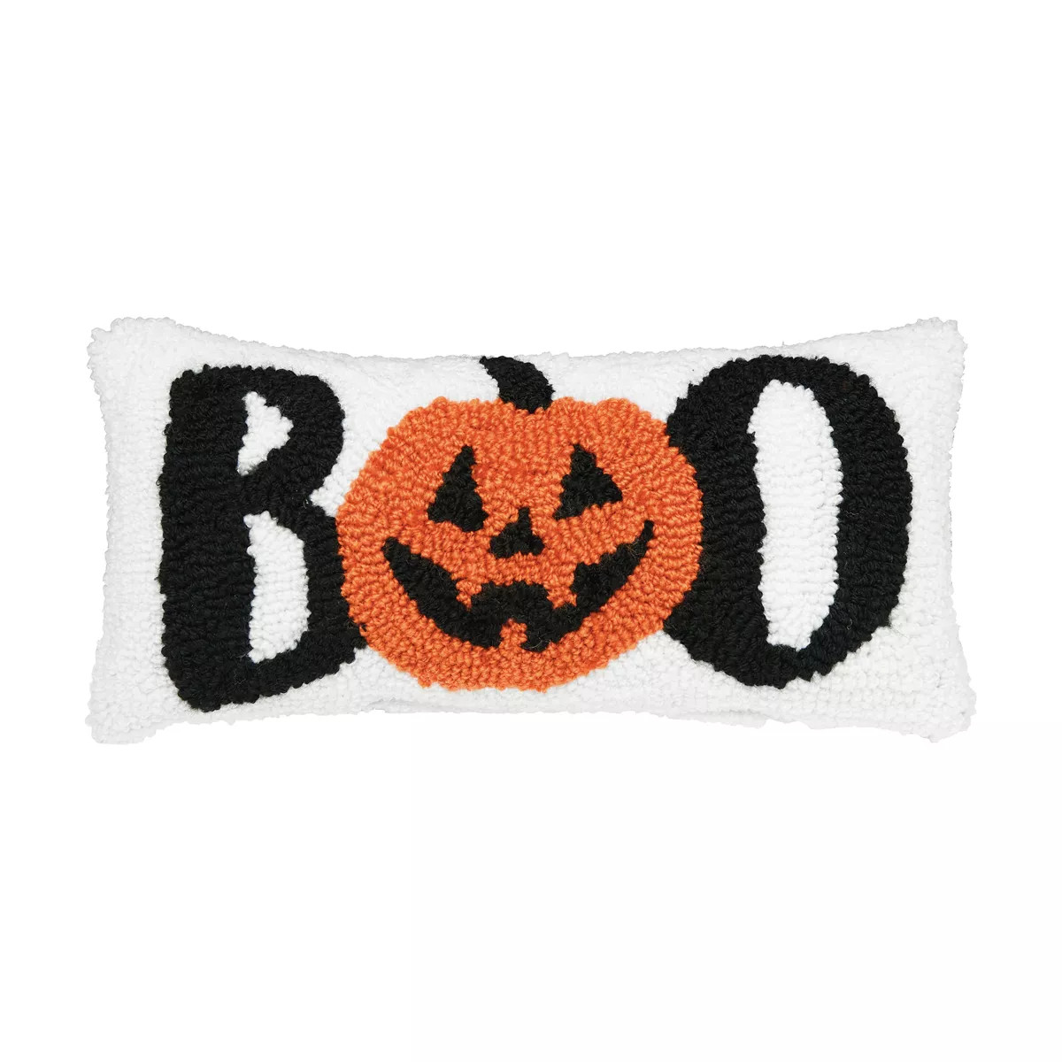 C&F Home 12" x 16" Boo Pumpkin Hooked Halloween Throw Pillow | Target