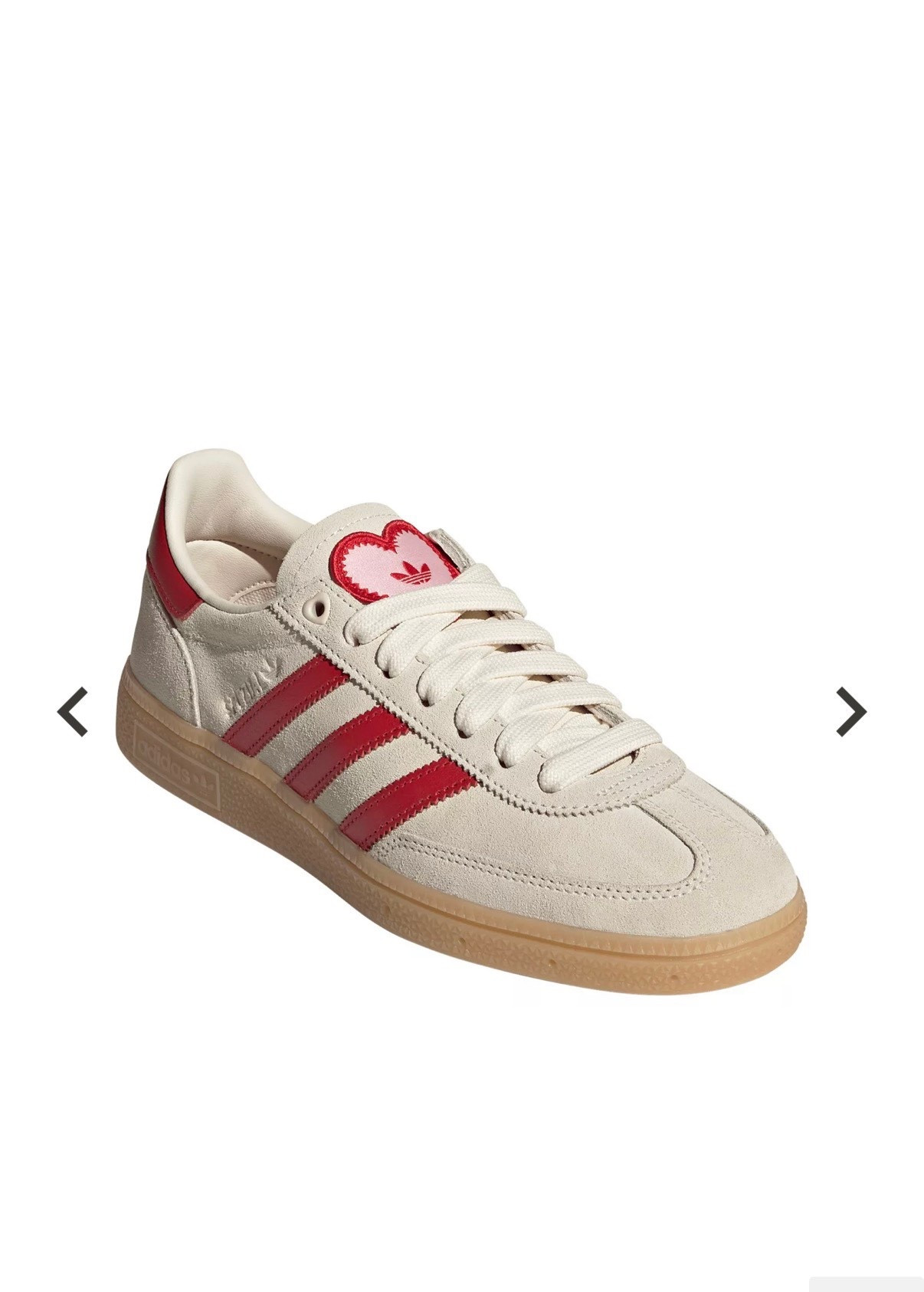 Valentine's Day adidas sneakers. So cute! 