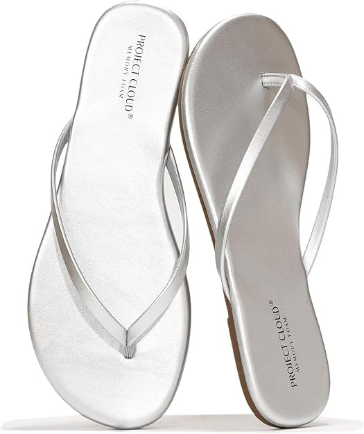 Project Cloud Flip Flops for Women Memory Foam Flats Sandals (Foundations) | Amazon (US)