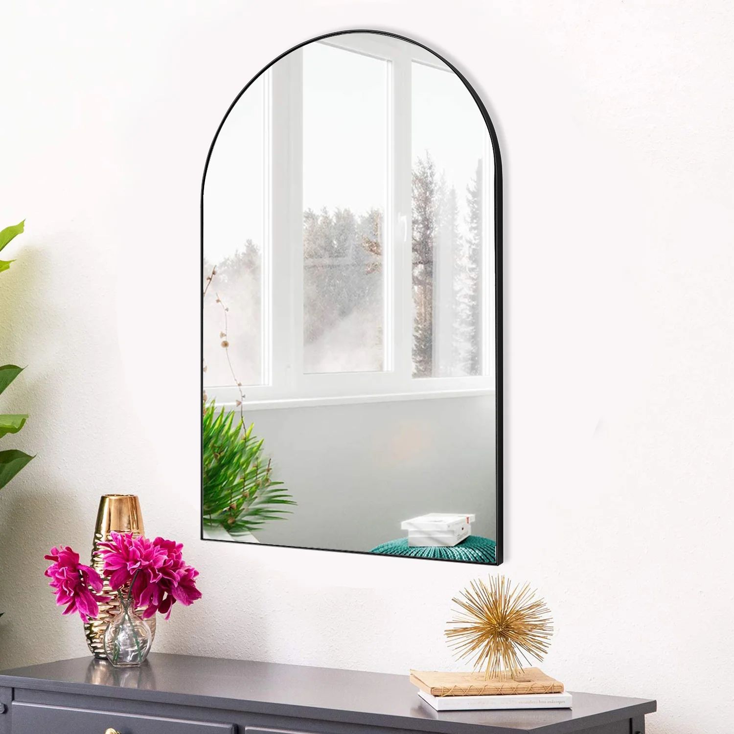 Latitude Run® Arch Metal Wall Mirror | Wayfair | Wayfair North America