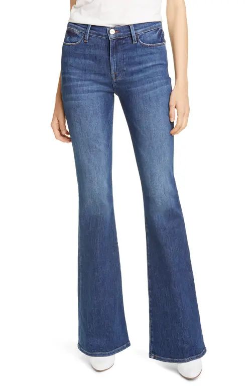 FRAME Le High Waist Flare Jeans in Bestia at Nordstrom, Size 30 | Nordstrom