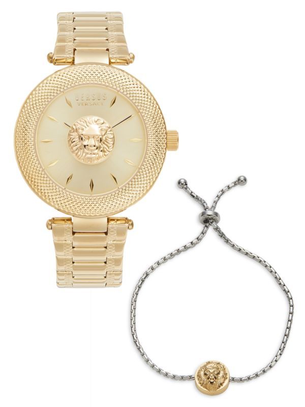 2-Piece Stainless Steel Bracelet Watch & Bolo Bracelet Set | Saks Fifth Avenue OFF 5TH