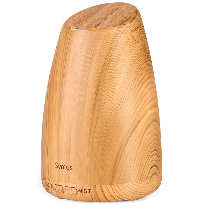 Syntus 150ML Essential Oil Diffuser Ultrasonic Aromatherapy Light Wood Grain Diffusers with Adjus... | Amazon (US)