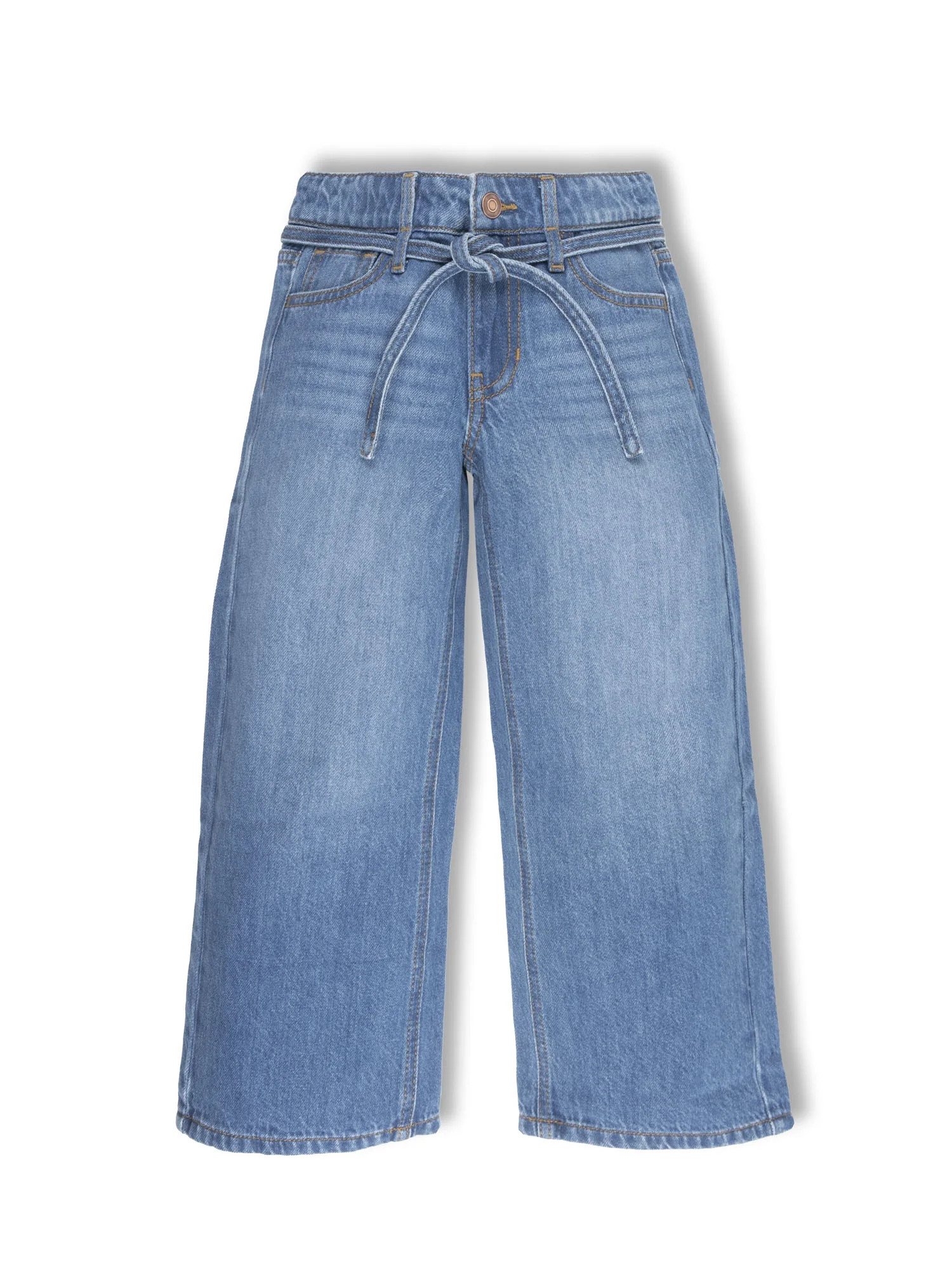 Wonder Nation Girls Baggy Wide Leg Jean, Sizes 5-18 | Walmart (US)