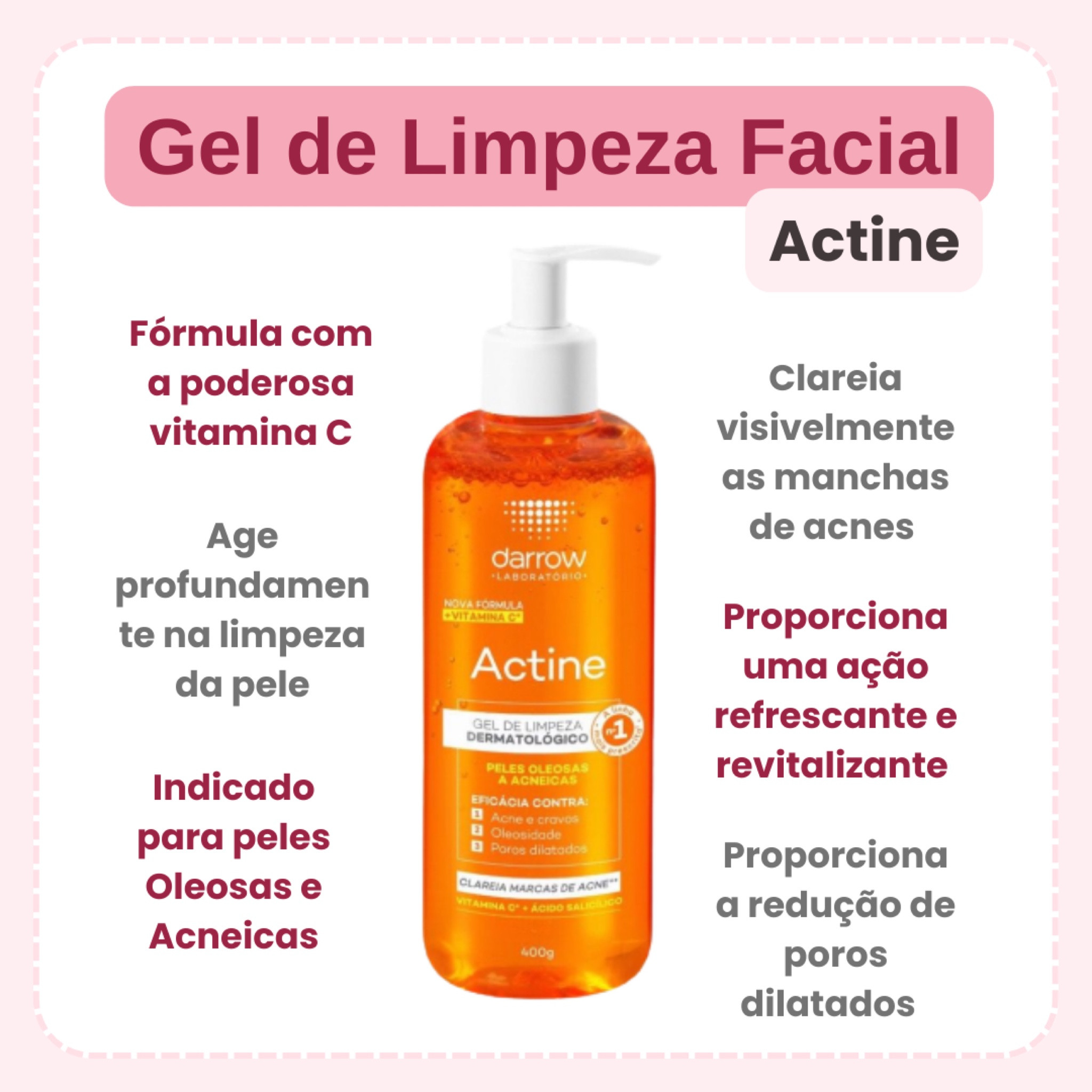 Gel de limpeza para pele oleosa e acneica, elimina a oleosidade, agindo profundamente na limpeza da pele. 

#LTKbrasil #LTKbeauty #LTKfamily