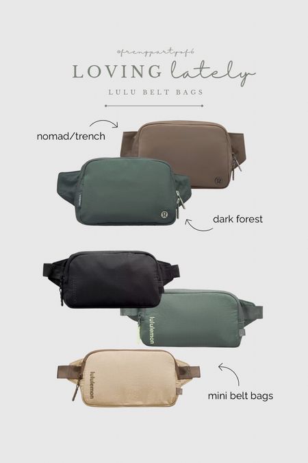 Loving these lululemon belt bag colors! And now featuring a mini belt bag! So cute for fall.

#LTKitbag #LTKfindsunder50 #LTKfitness