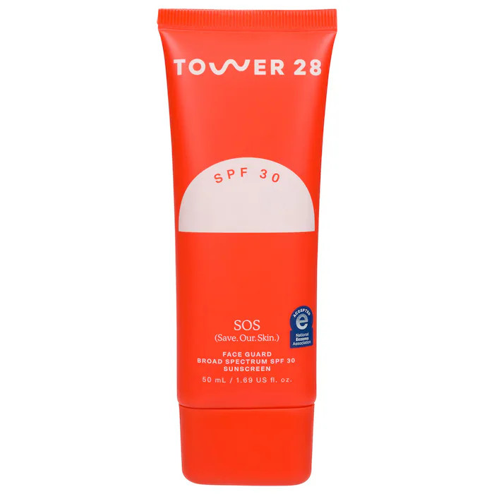 SOS FaceGuard SPF 30 Mineral Sunscreen - Tower 28 Beauty | Sephora | Sephora (US)