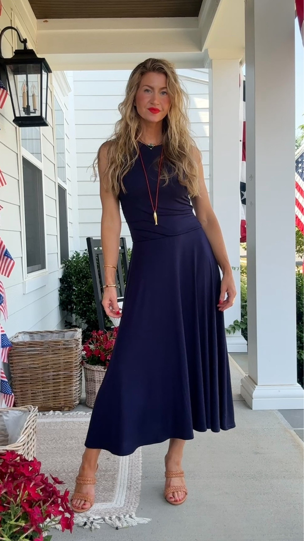Navy Amazon dress! 
Dress: runs TTS, wearing size small
Heels: run TTS, on sale!

#LTKootd #LTKgrwm #LTKSeasonal