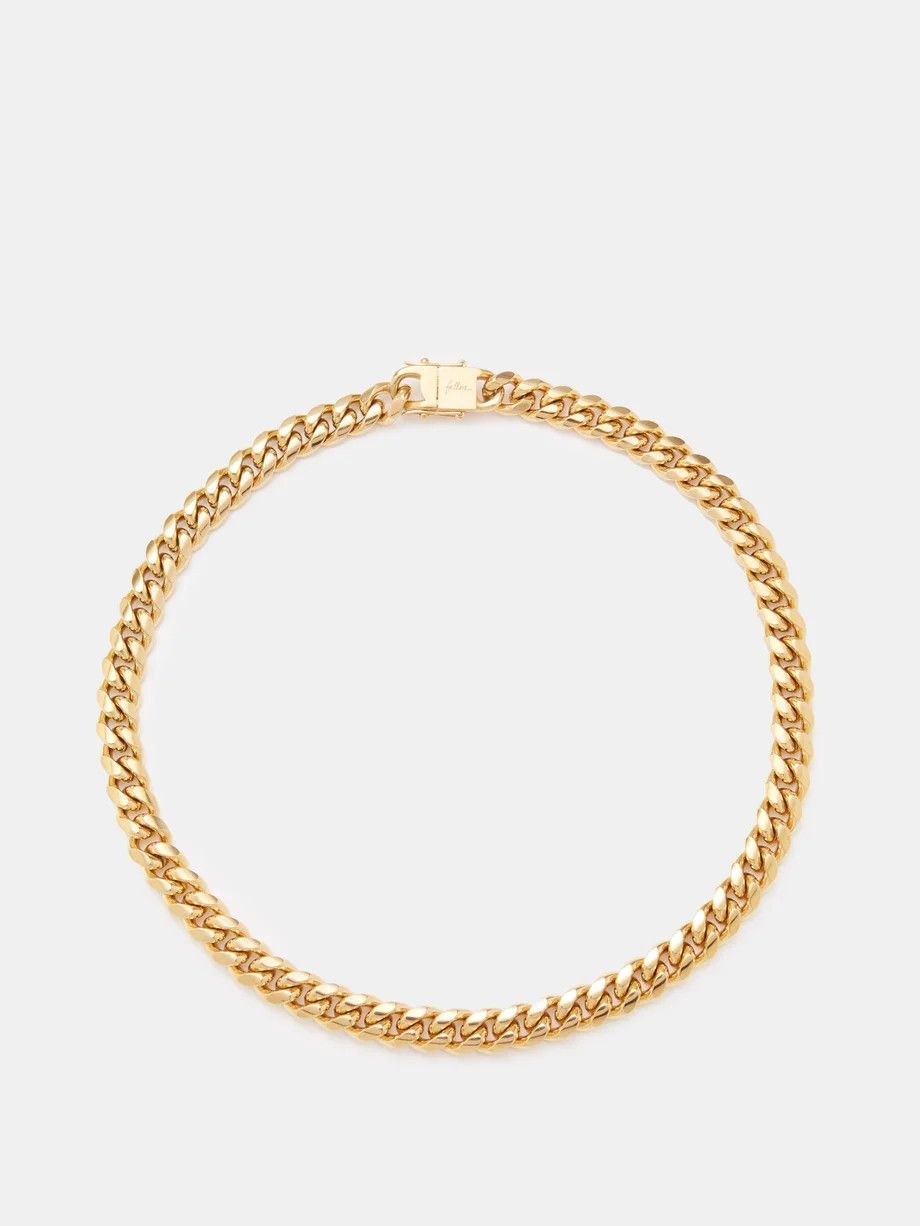 Ruth curb-chain 18kt gold-plated necklace | Matches (US)