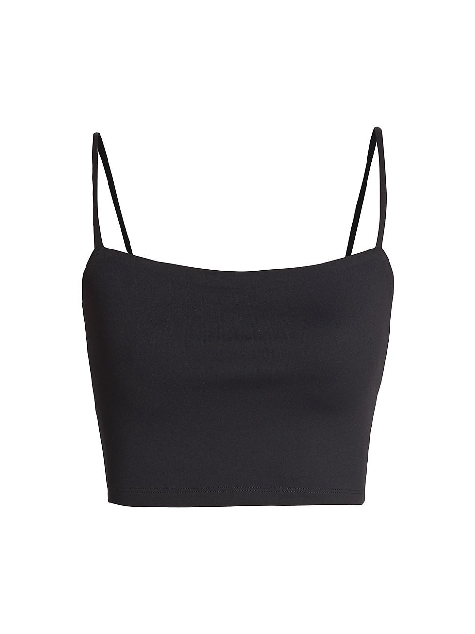 Women's Essential Square-Neck Crop Top - Black - Size Small | Saks Fifth Avenue