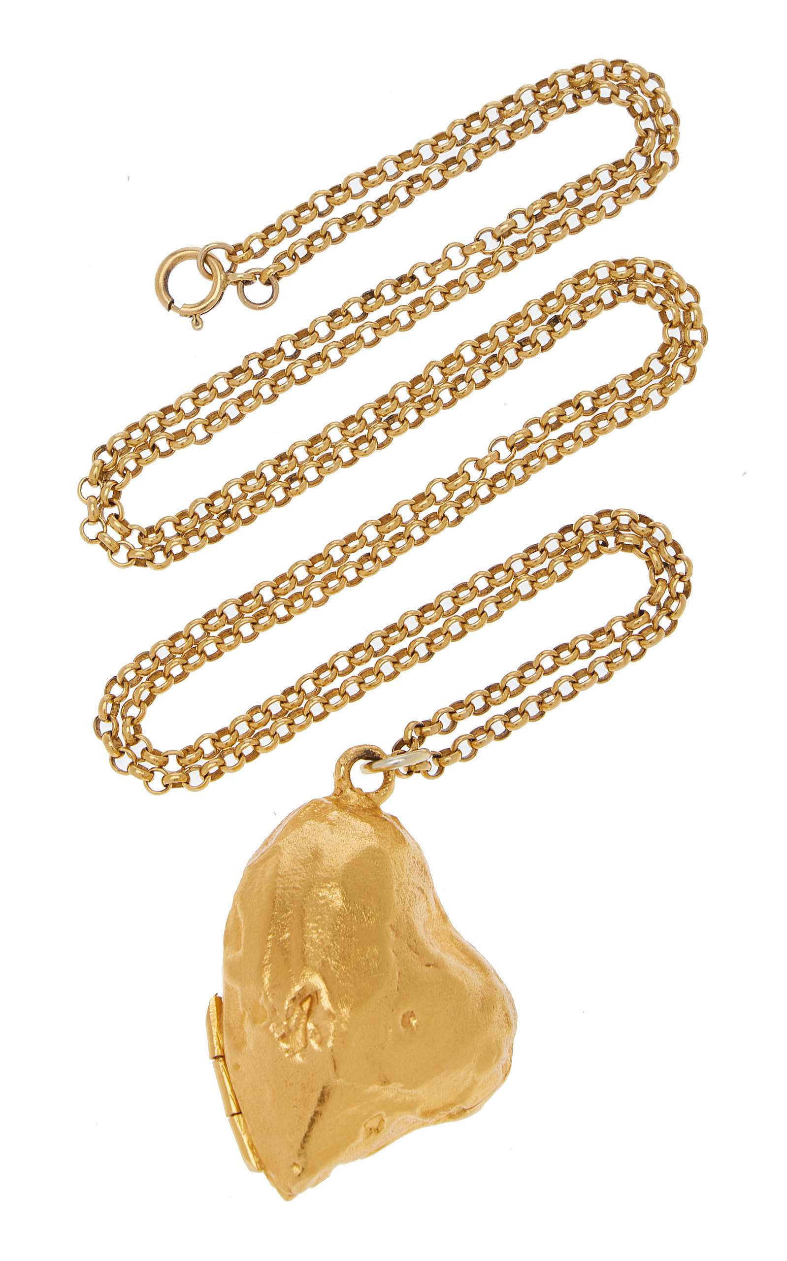 The Flame Of Desire 24K Gold-Plated Locket Necklace | Moda Operandi (Global)