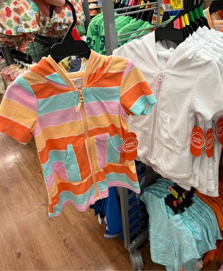 Walmart terry cloth swimsuit coverup, sizes 4-18 & Plus. We love these, grabbing a new one for my daughter! Walmartfashion swim beach pool kids children