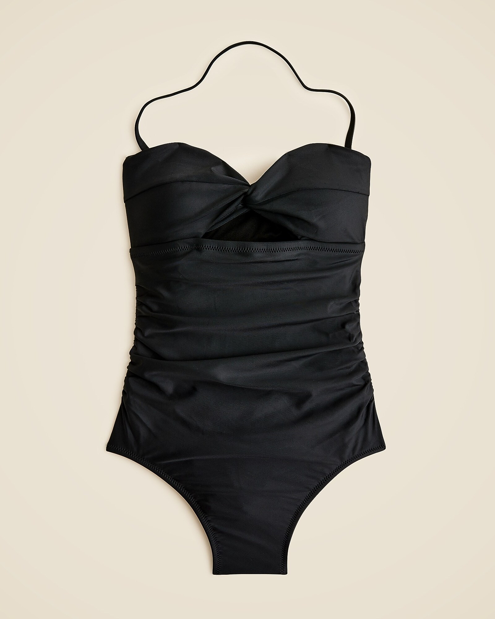 Gemma ruched bandeau cutout one-piece | J. Crew US