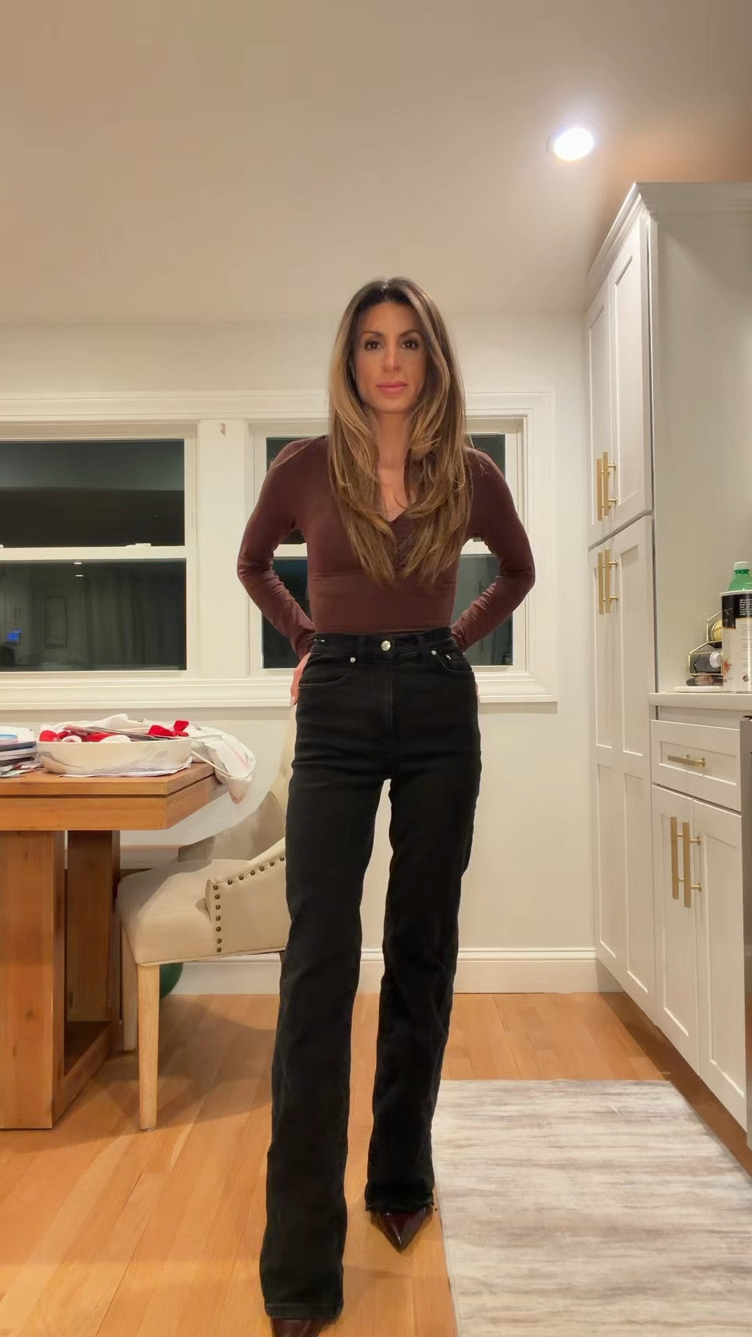 Timeless neutral outfit featuring a fitted long-sleeve top that SUCKS YOU IN and high-waisted black jeans—simple, flattering, and easy to style for everyday wear. Classic wardrobe staples you’ll reach for year-round and perfect for date night 🤎

#datenightoutfits #LTKstyle #LTKfashion #LTKwardrobe #neutraloutfit #everydayoutfit #classicstyle #wardrobebasics #capsulewardrobe #blackjeans #minimalstyle #chicoutfit #fallfashion #winterfashion

#LTKPetite #LTKootd