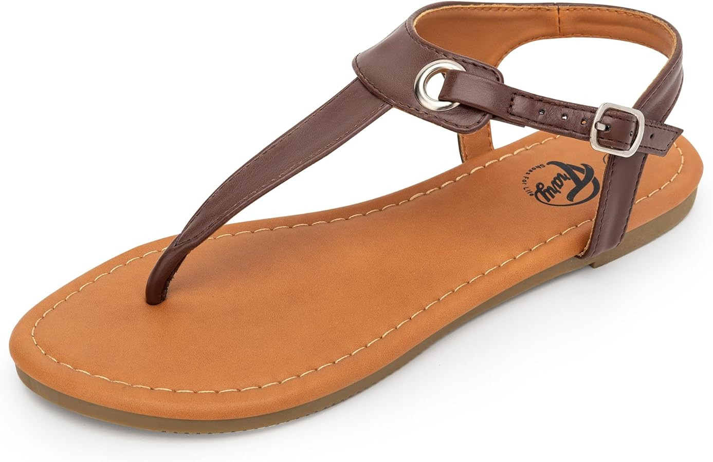 Trary Sandals Womens, Thong Sandals for Women with T-Strap, Adjustable Ankle Buckle for Women San... | Amazon (US)