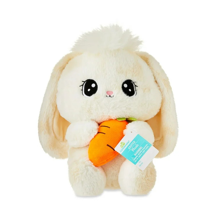 Easter Large Cream Bunny Plush, 15 in, by Way To Celebrate | Walmart (US)