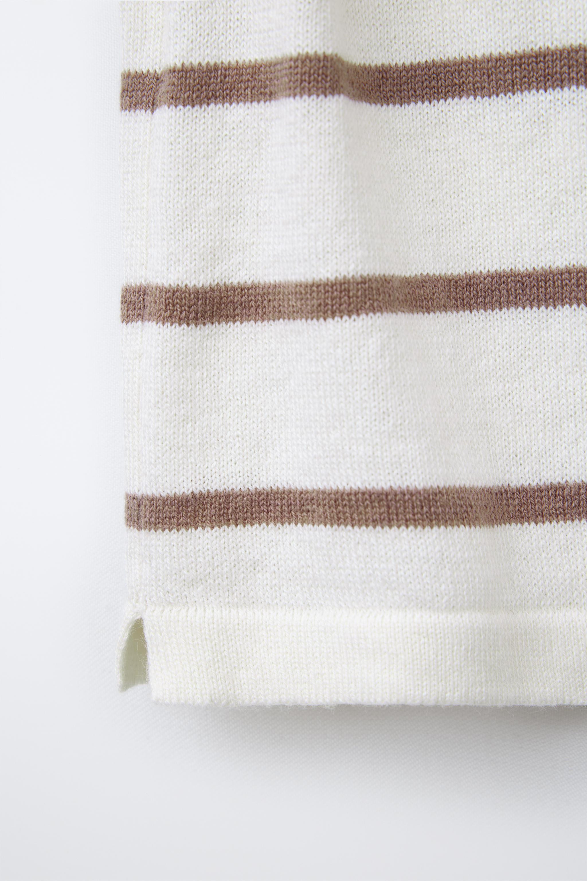 STRIPED KNIT T-SHIRT | Zara US