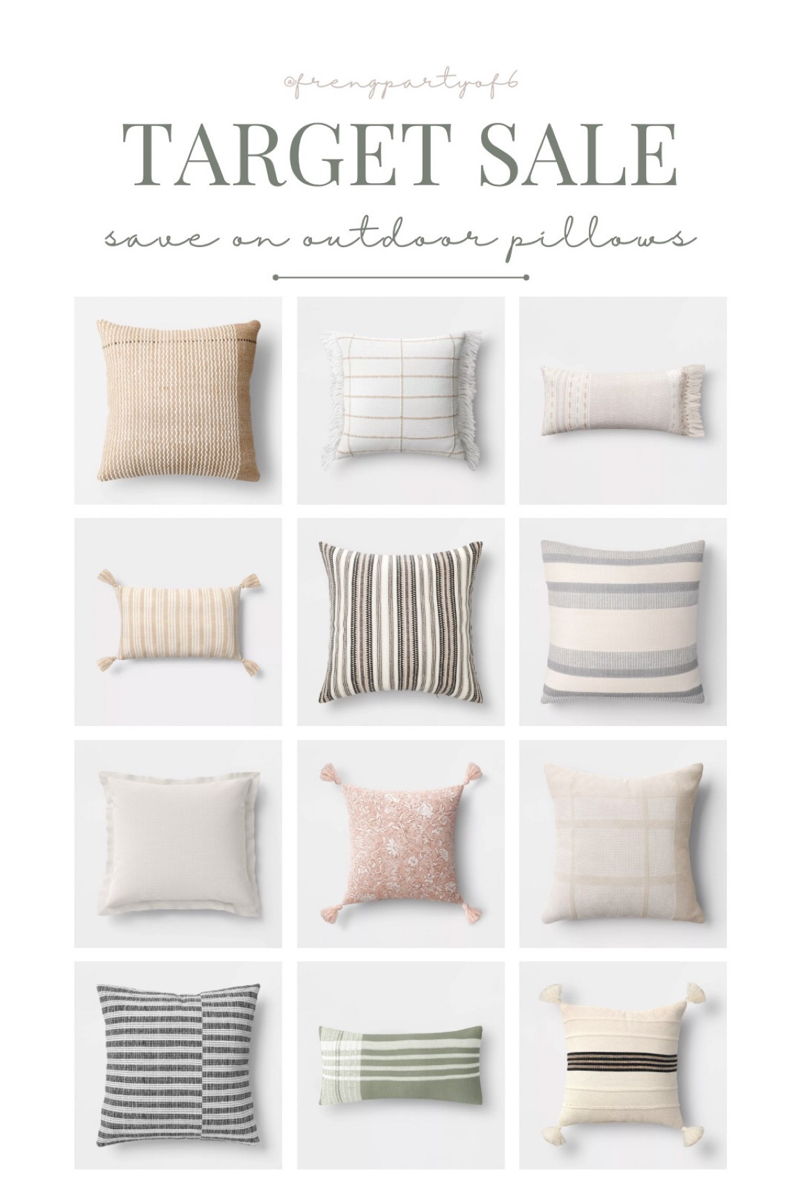 Save on outdoor pillows at Target! 

Patio decor, patio furniture

#LTKsalealert #LTKhome #LTKunder50