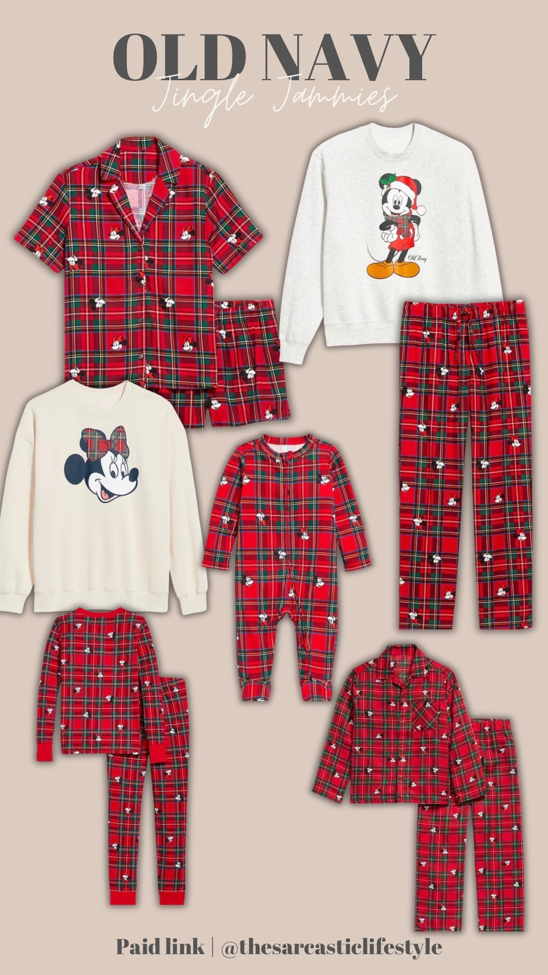 Jingle jammies from old navy! These will sell out! 

#DisneyChristmas #DisneyPajamas #DisneyJammies #ChristmasAtDisney #DisneyHolidayMagic #DisneyStyle #DisneyFamily #MatchingDisneyPJs #DisneyChristmasStyle #DisneyObsessed #DisneyLife #MerryAndMagical #HappiestHolidays #DisneyLovers #DisneyVibes #DisneyMerch #DisneyMagic #DisneyChristmasOutfits #DisneyHolidayFun #DisneyHolidaySeason


#LTKFamily #LTKHoliday #LTKSaleAlert