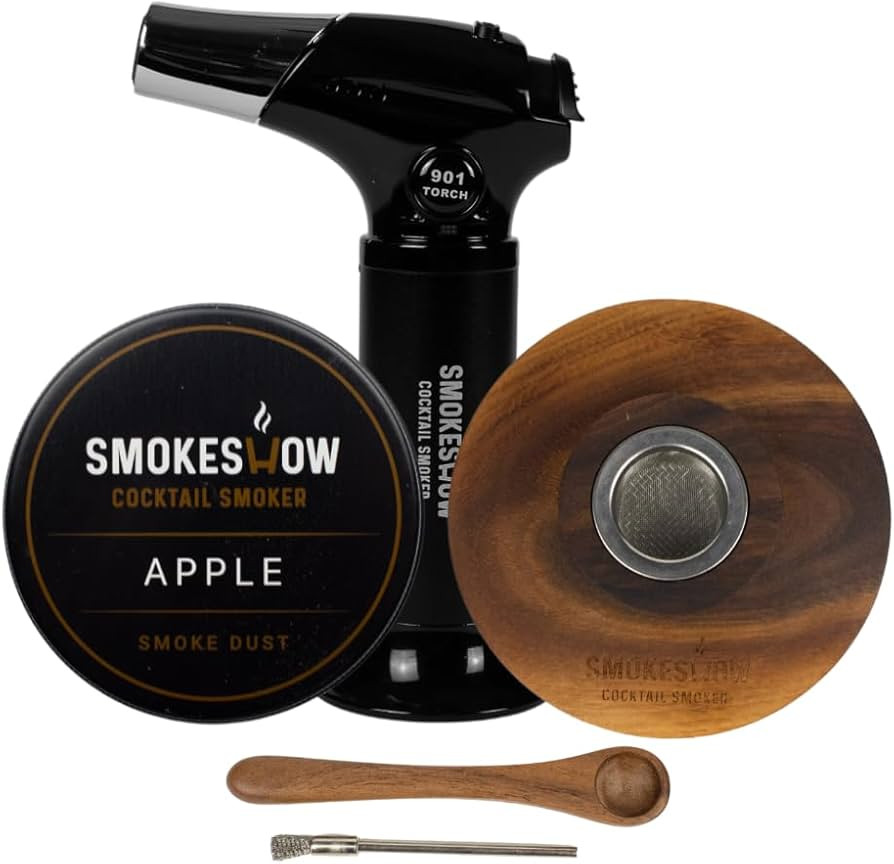 Smokeshow Cocktail Smoker Bundle with Kitchen Torch, One Flavor of Wood Chips Apple (No Butane In... | Amazon (US)