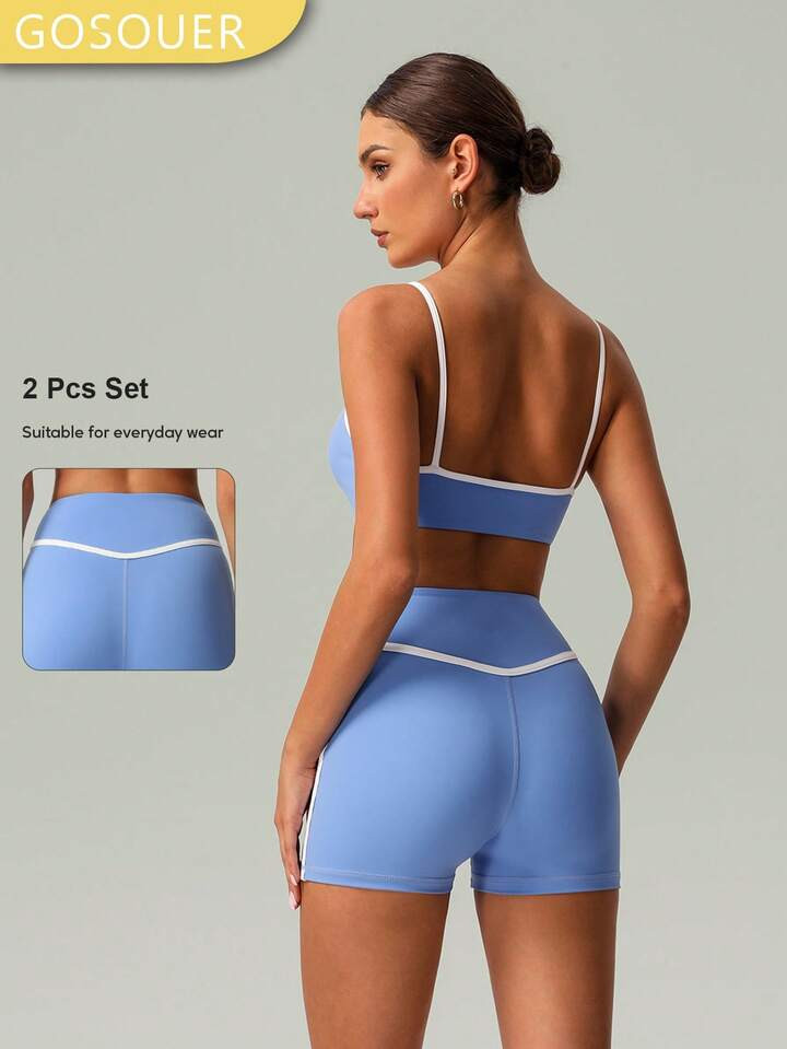 Blue And White Set | SHEIN