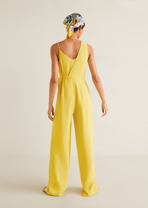 Asymmetric long jumpsuit | MANGO (US)