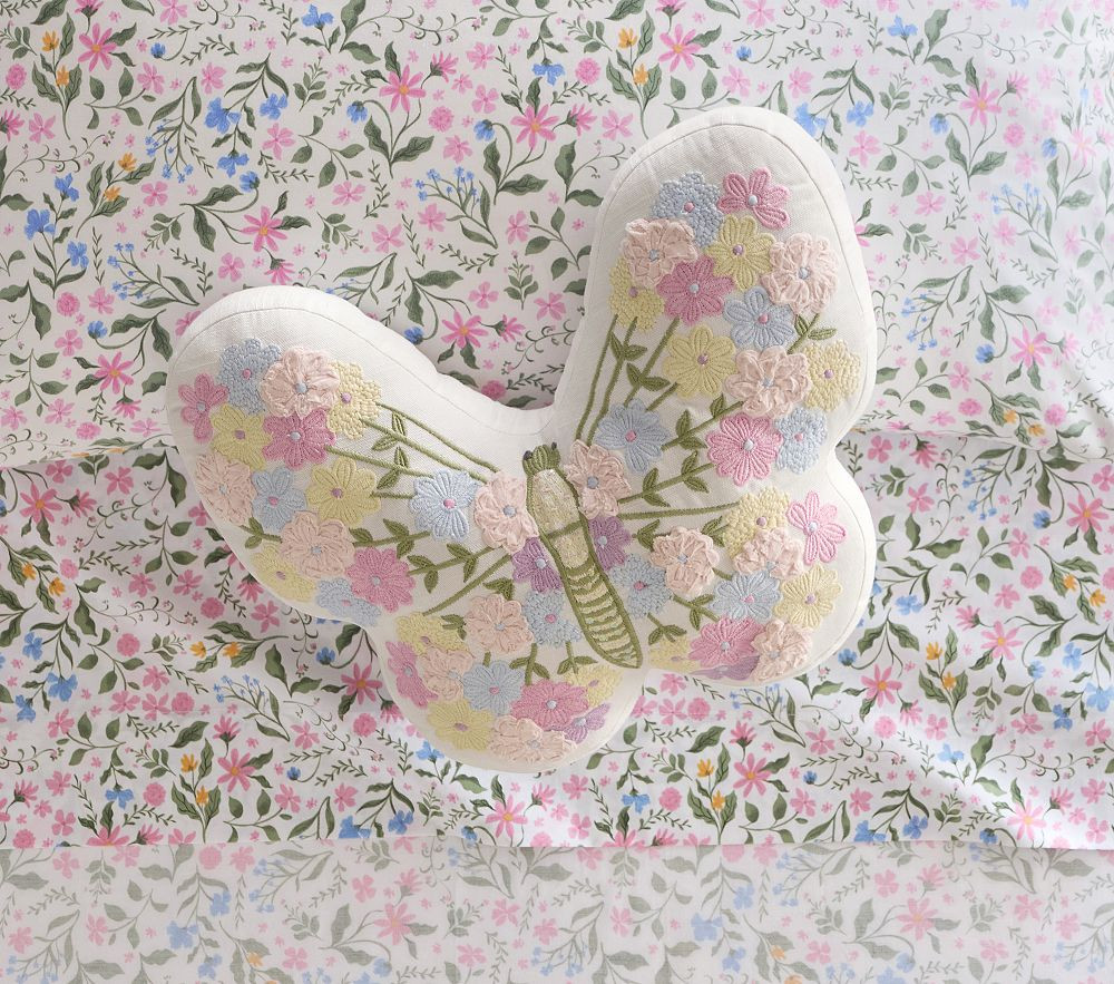Garden Butterfly Pillow | Pottery Barn Kids