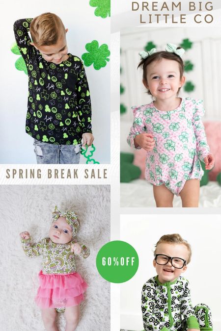 @dreambiglittleco is having a huge spring break sale 🌸 here’s some of my favorites from the 60% off section! #ad

definitely grabbed a blanket or two and love these 🍀lucky designs🍀 to grab on sale for next year! #ltkspring

#LTKbaby #LTKsalealert #LTKkids