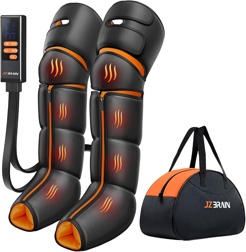 Leg Massager with Heat and Compression : Foot and Calf Massager for Circulation and Pain Relief, ... | Amazon (US)