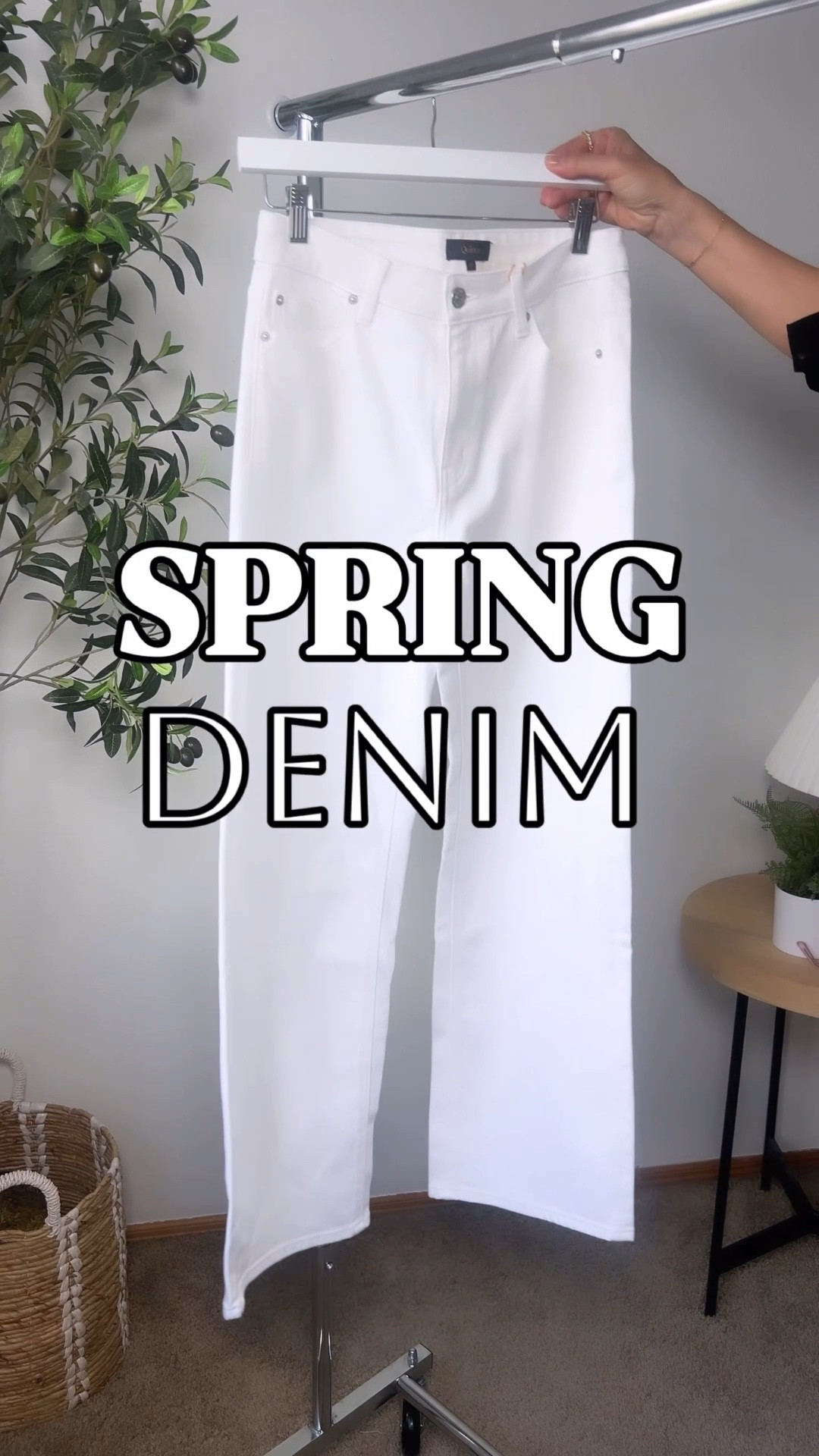 Spring Denim ❤️
Size up in all white/ecru denim
Use code: F4_DAWN20 for 20% off Frankie 4 shoes! 

#LTKOver40 #LTKootd #LTKgrwm