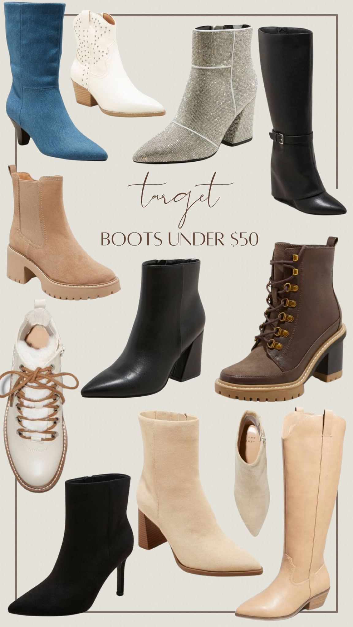 All the boots for fall and winter sparkly denim Tory Burch givenchy dupes hiking casual otk boots Chelsea boots booties

#LTKsalealert #LTKfindsunder50 #LTKstyletip