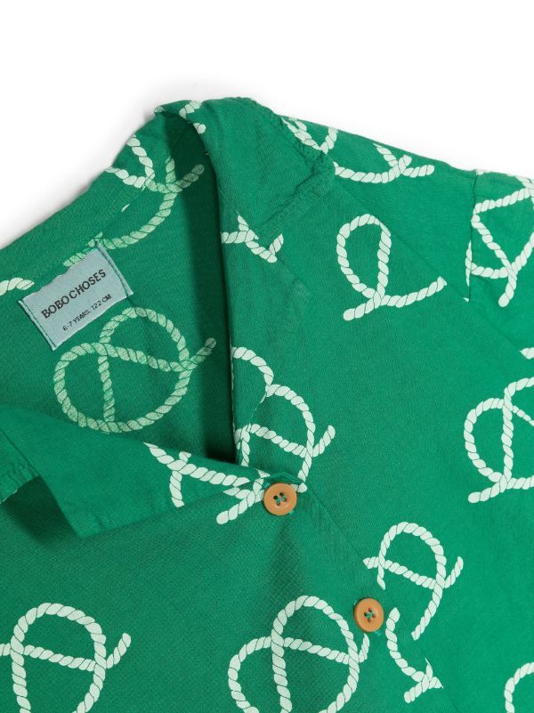 Bobo Choses short-sleeve organic-cotton Shirt - Farfetch | Farfetch Global