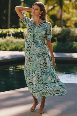 Ro's Garden Daphne Midi Dress | Anthropologie (US)