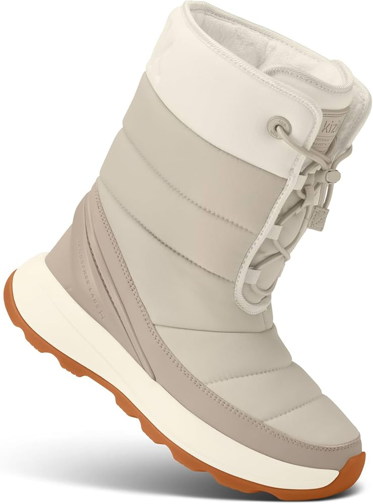 Kizik Juno 2 High Slip On Snow Boots for Women: Durable Rubber Soles for Any Terrain, Faux Fur Li... | Amazon (US)