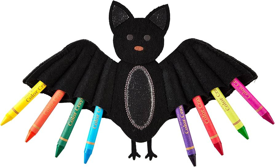 Mud Pie Kids Halloween Crayon Holder, Bat | Amazon (US)